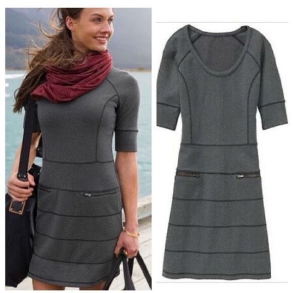 Athleta Strata Zip Ponte Dress Size XS - Picture 1 of 6
